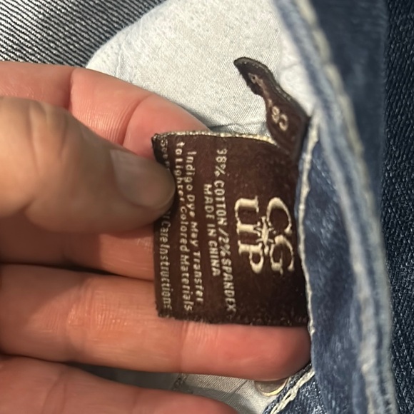 448.  Women's Blue Boot Cut Jeans- altered length - Picture 9 of 11